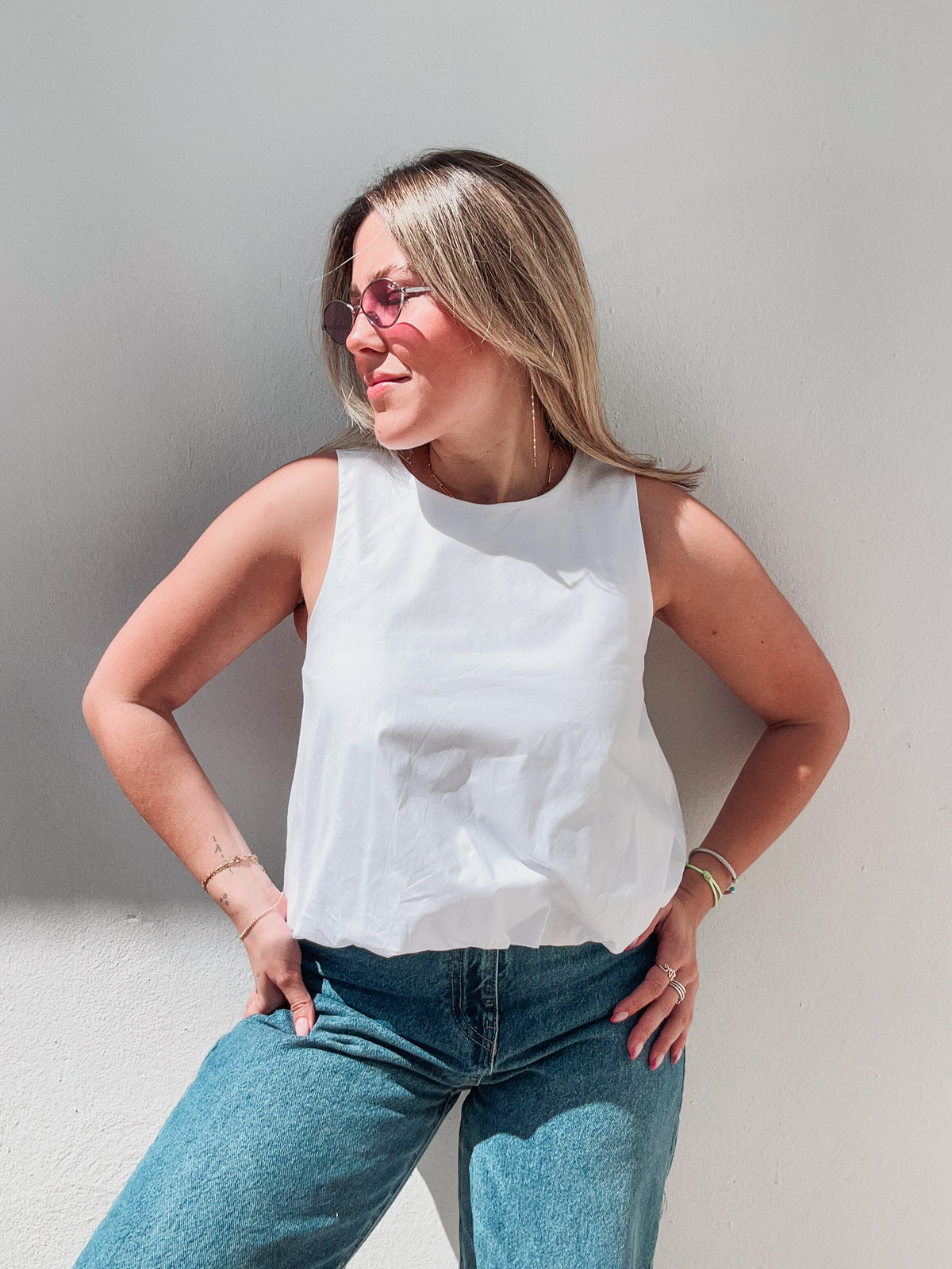 White Bubble Top