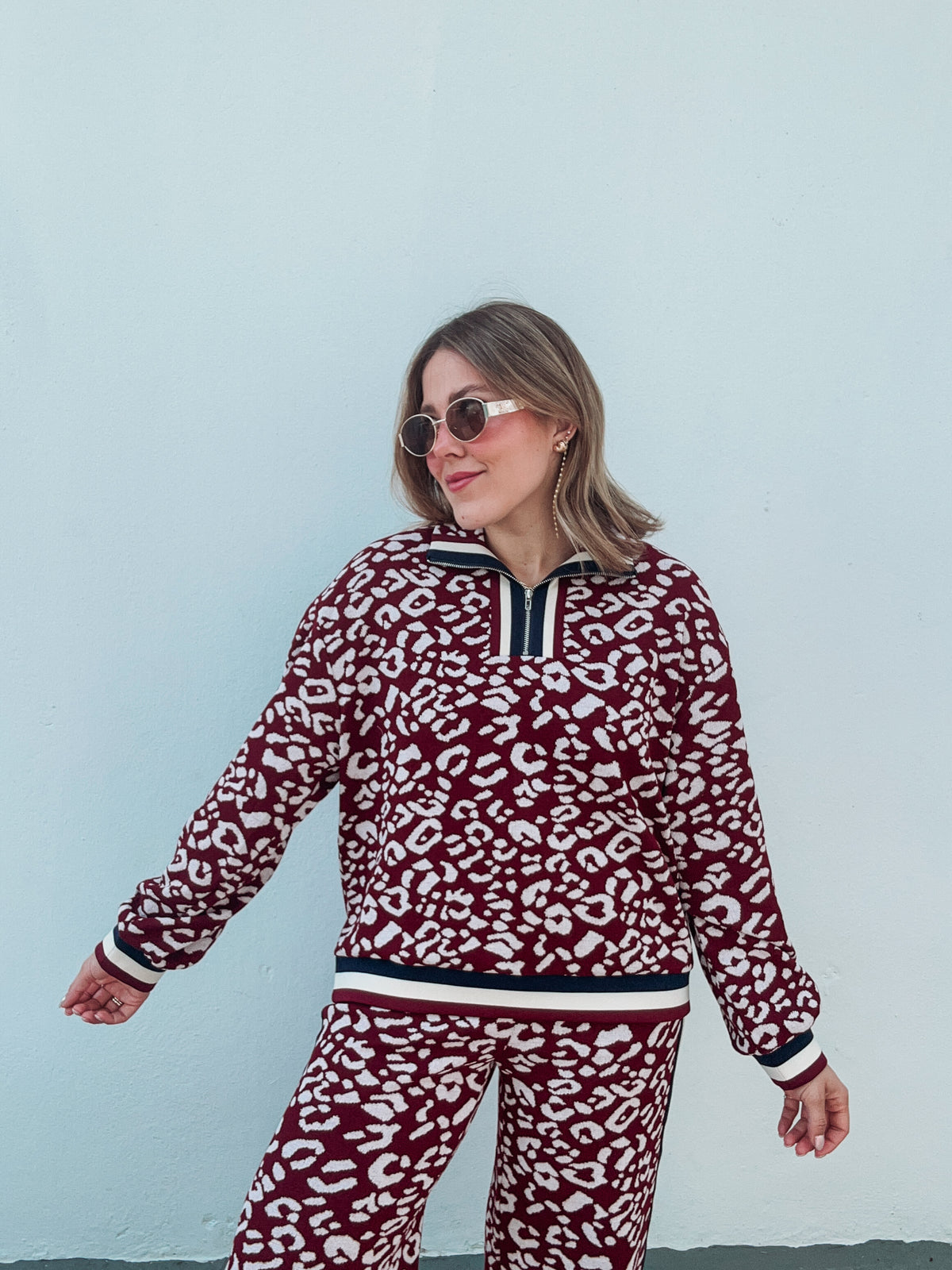 Wine Leopard Travel Set