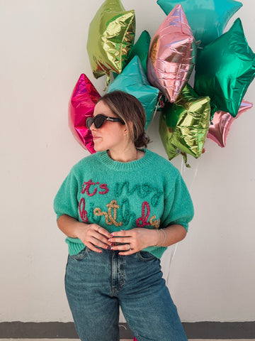 It's my Birthday Puff Sweater