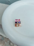 Starburst Honey Candy Stack Studs