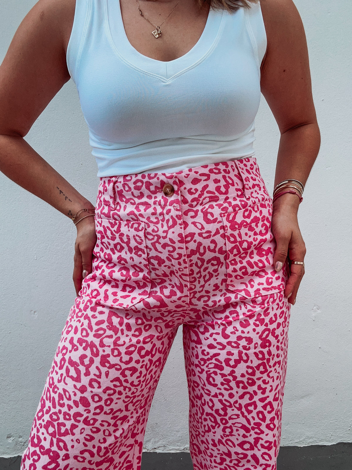 Bubblegum Leopard Bottoms