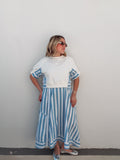 Blue & White Striped Dress