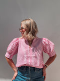Pink Stripe Top