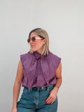 Magenta Stripe Top