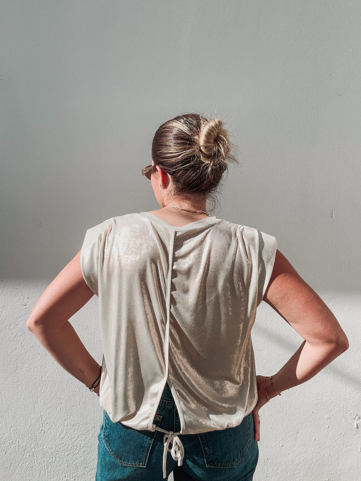Light Gold Metallic Tee