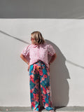 Floral Print Track Pants