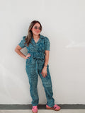 Paisley Denim Jumpsuit