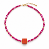 Pitaya Pink Cube Necklace