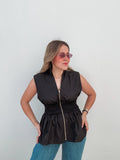 Black Zipper Top