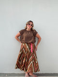 Olive Rainbow Connection Midi Skirt