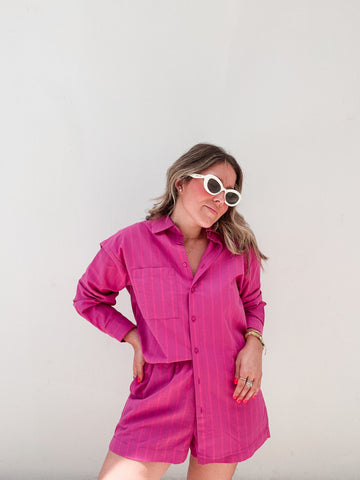 Strawberry Pitaya Striped Set