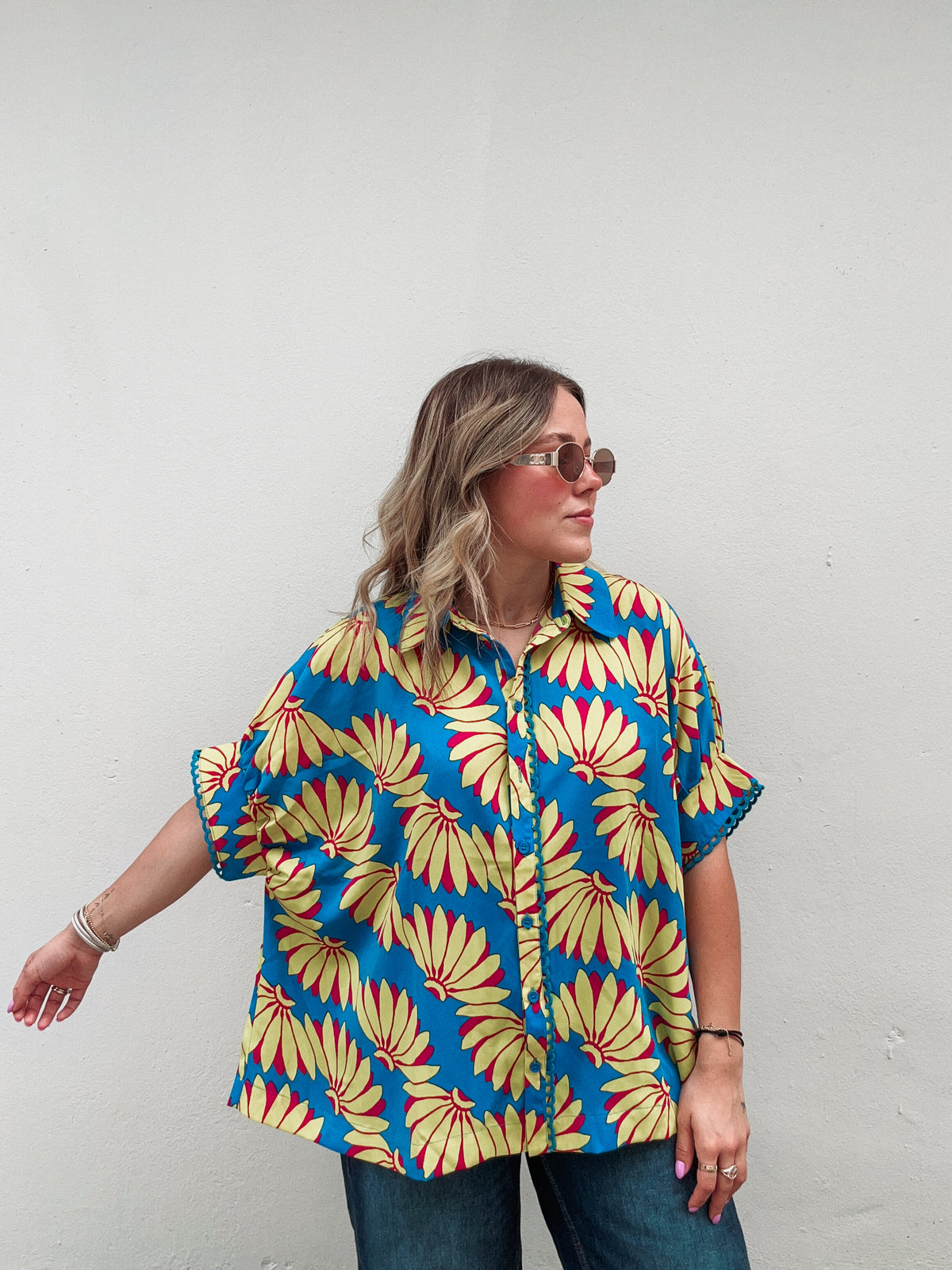 Funky Banana Blue Blouse