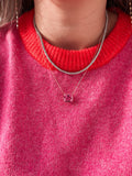 Bubblegum Pink Candy Gem Necklace