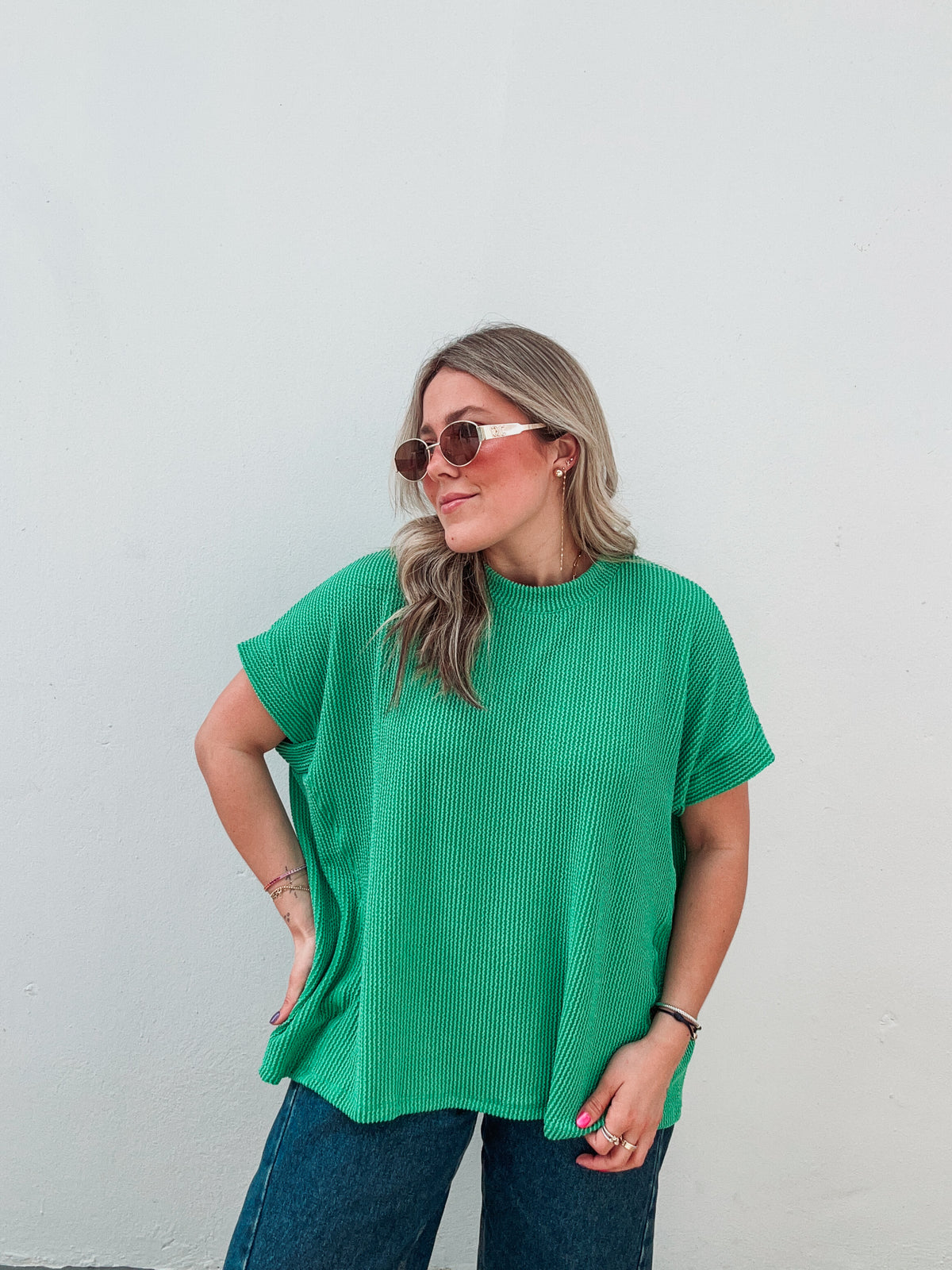 Kelly Green Top