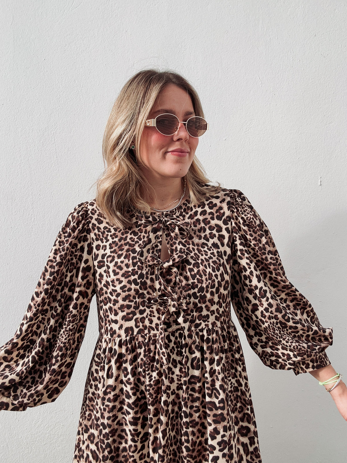 Leopard Taupe Maxi Dress