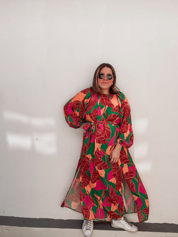 Falling Leaves Maxi Dress