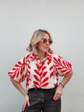 Red Leaves Blouse
