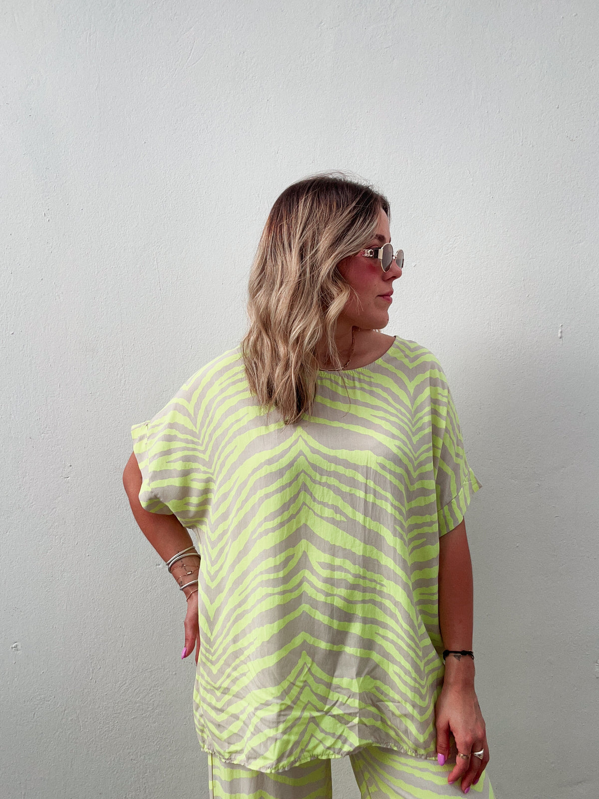 Neon Lime Zebra Set