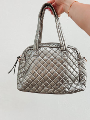 Pewter Metallic Bag/Crossbody