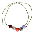 Olive & Lavender Gumball Necklace