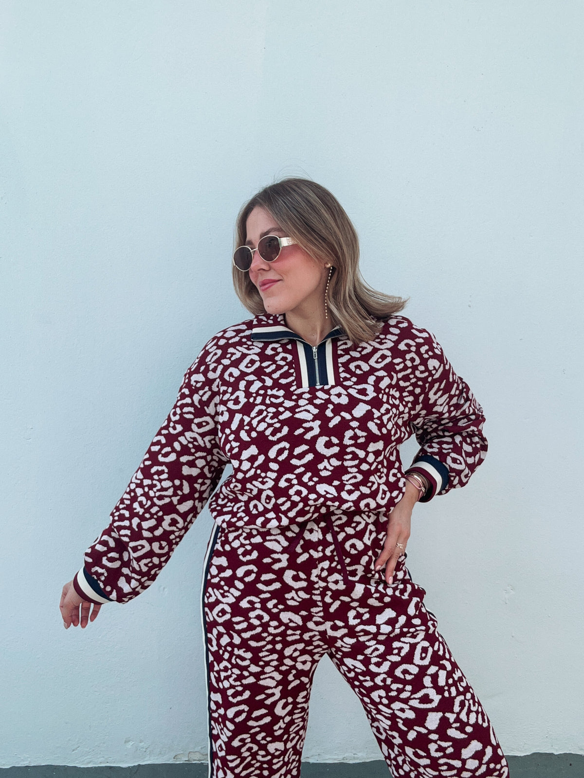 Wine Leopard Travel Set