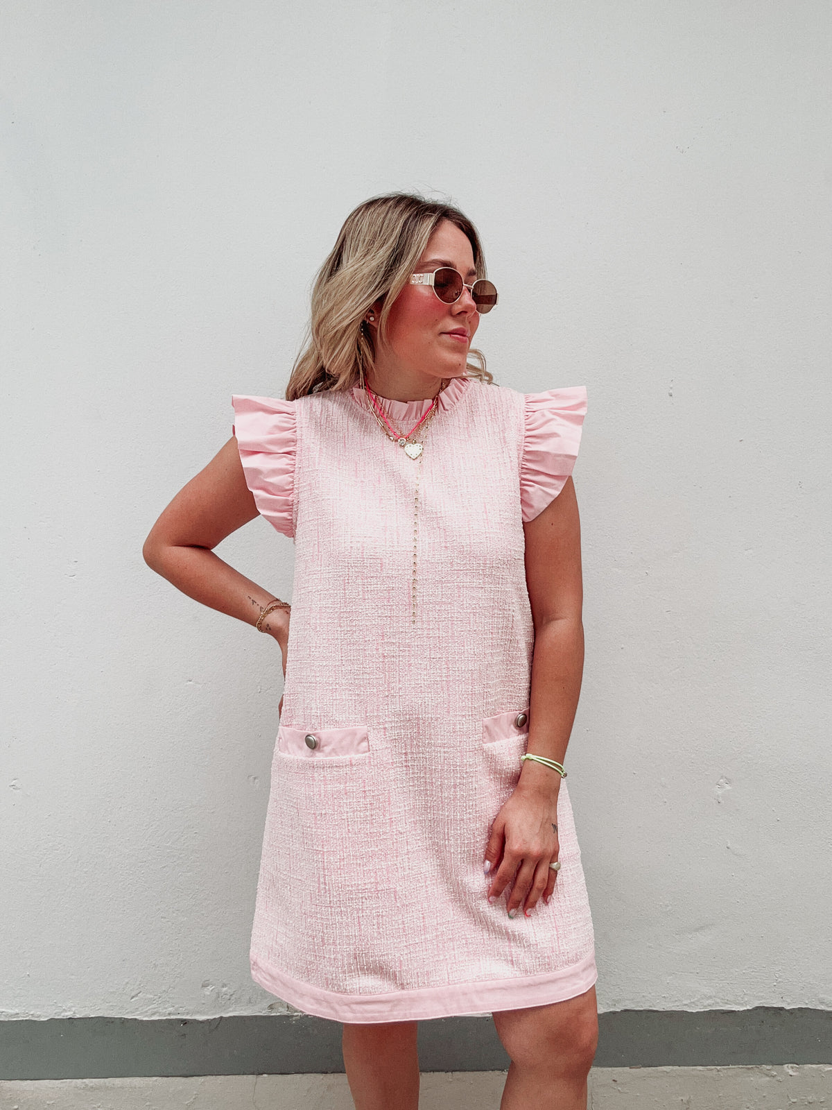 Tweed Pink Dress