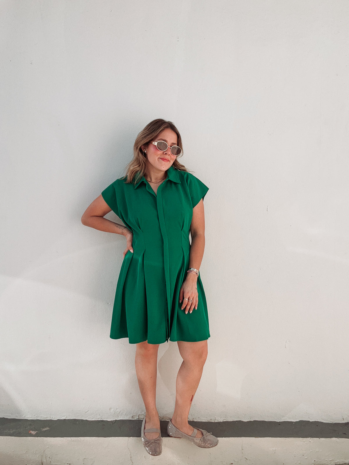 Verde Silhouette Dress