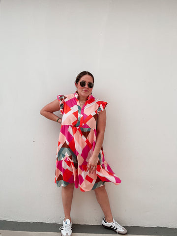 Colorful Printed Easy Dress