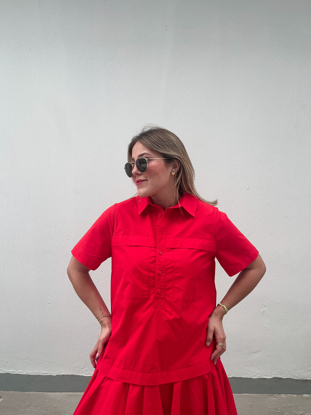Tomato Red Easy Dress