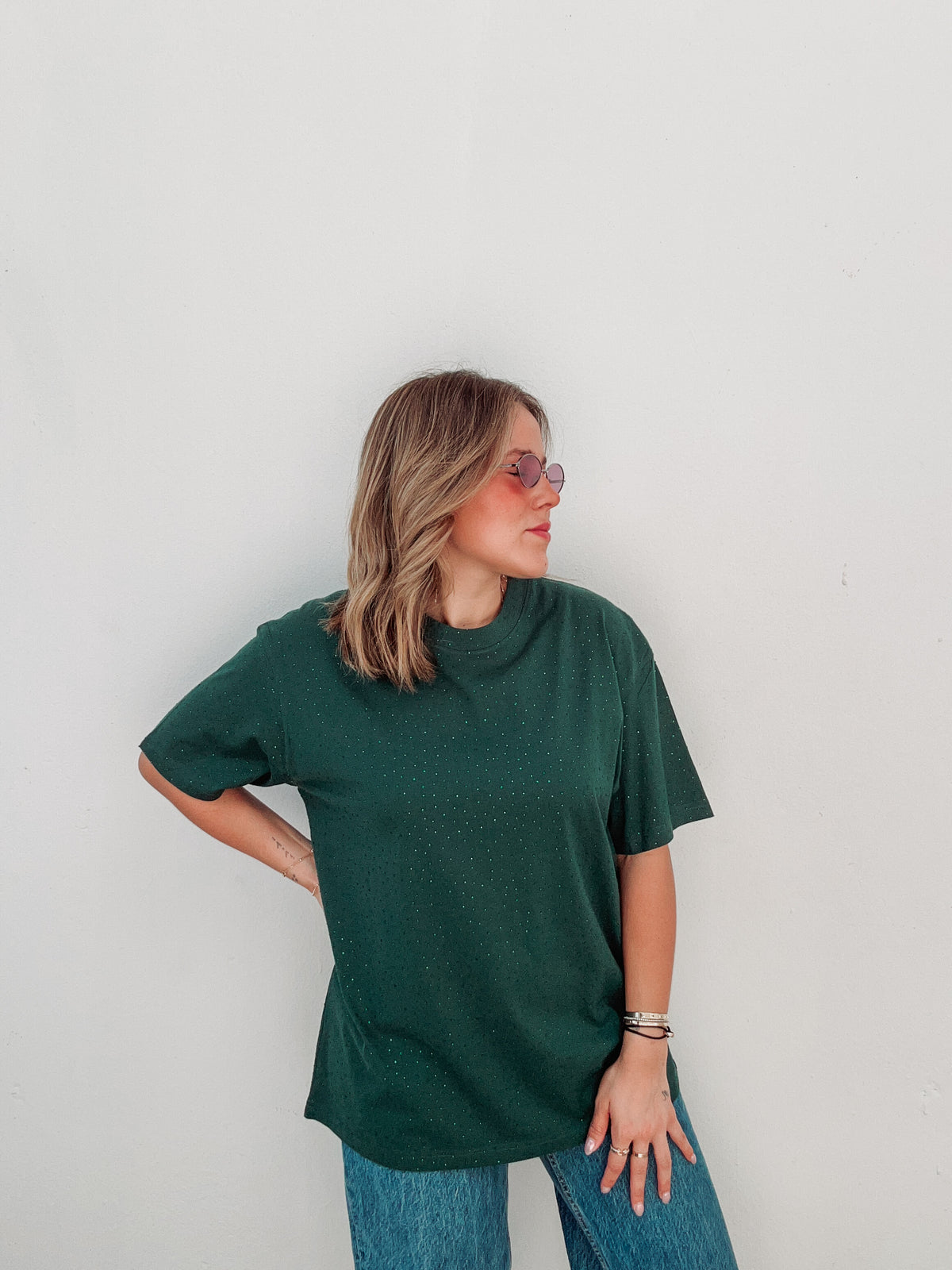 Emerald Rhinestones Tee