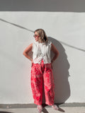 Red Bandana Print Barrel
