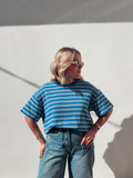 Blue & White Stripe Top