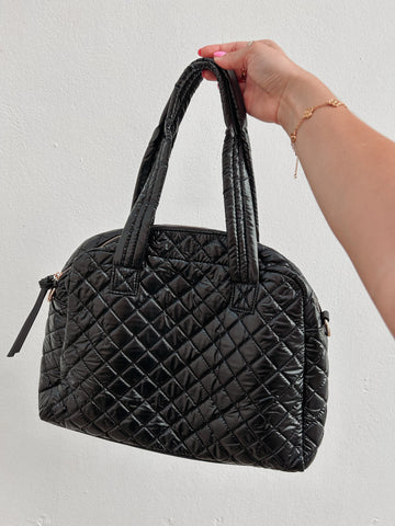 Black Metallic Bag/Crossbody