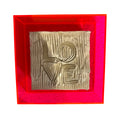 Love Acrylic Neon Pink Frame- pick up only!!!