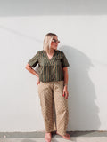 Sand Polka Dots Barrel Pant