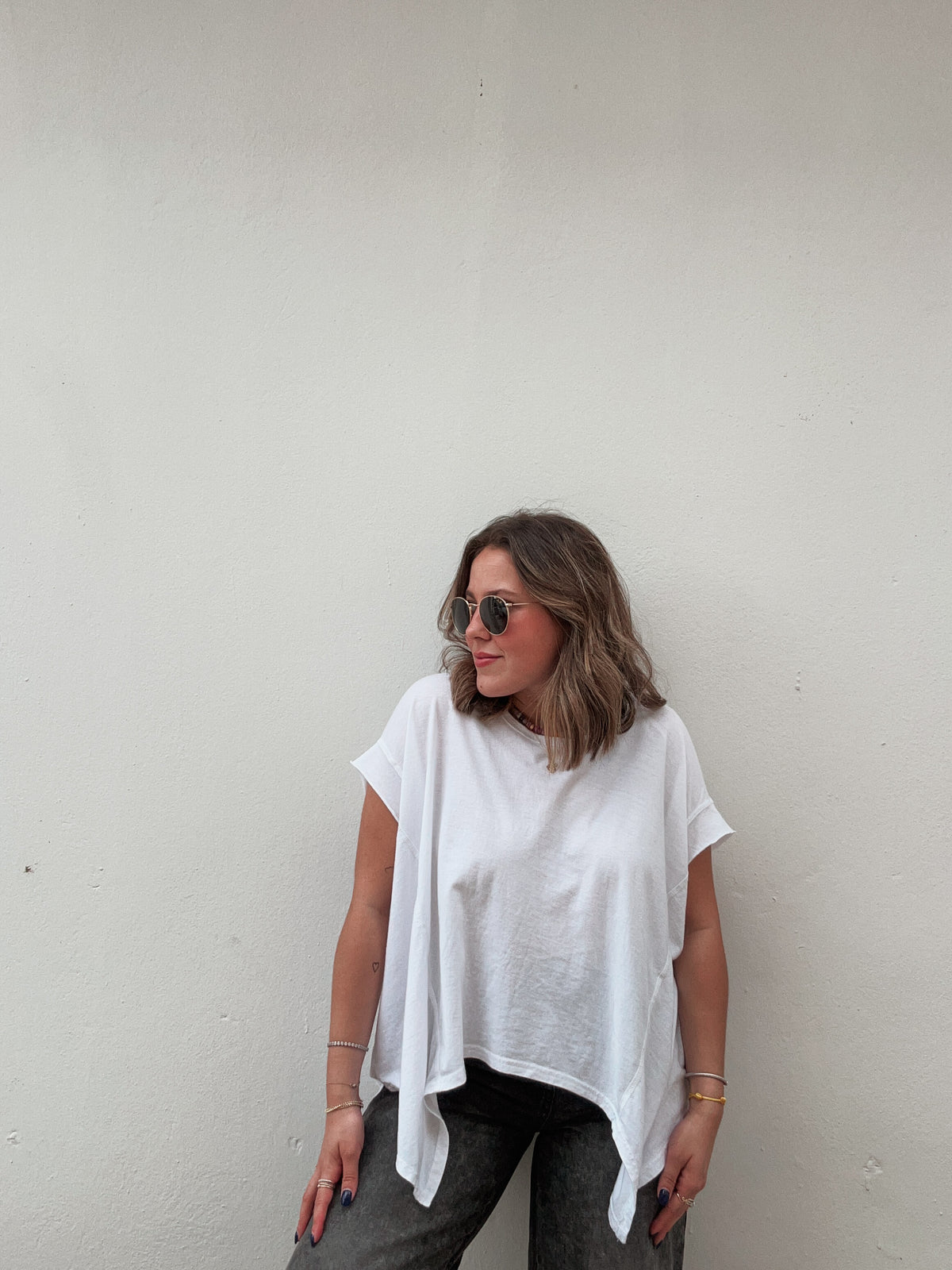 White Washed Flow Tee