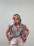 Colorful Floral Blouse