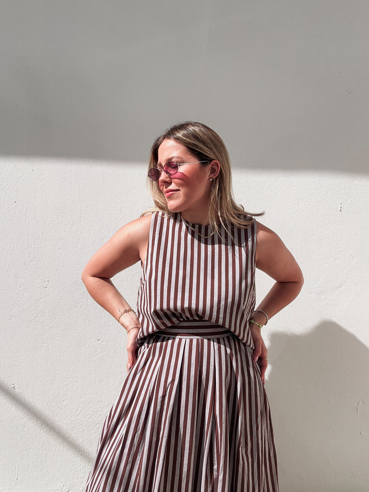 Cabana Chocolate Striped Set