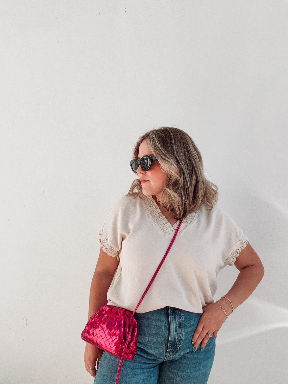 Arena Ruffle Basic Top