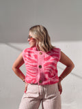 Pink Zebra Vest