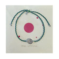 Stay Luminous Disc Green Handmade Woven Bracelet