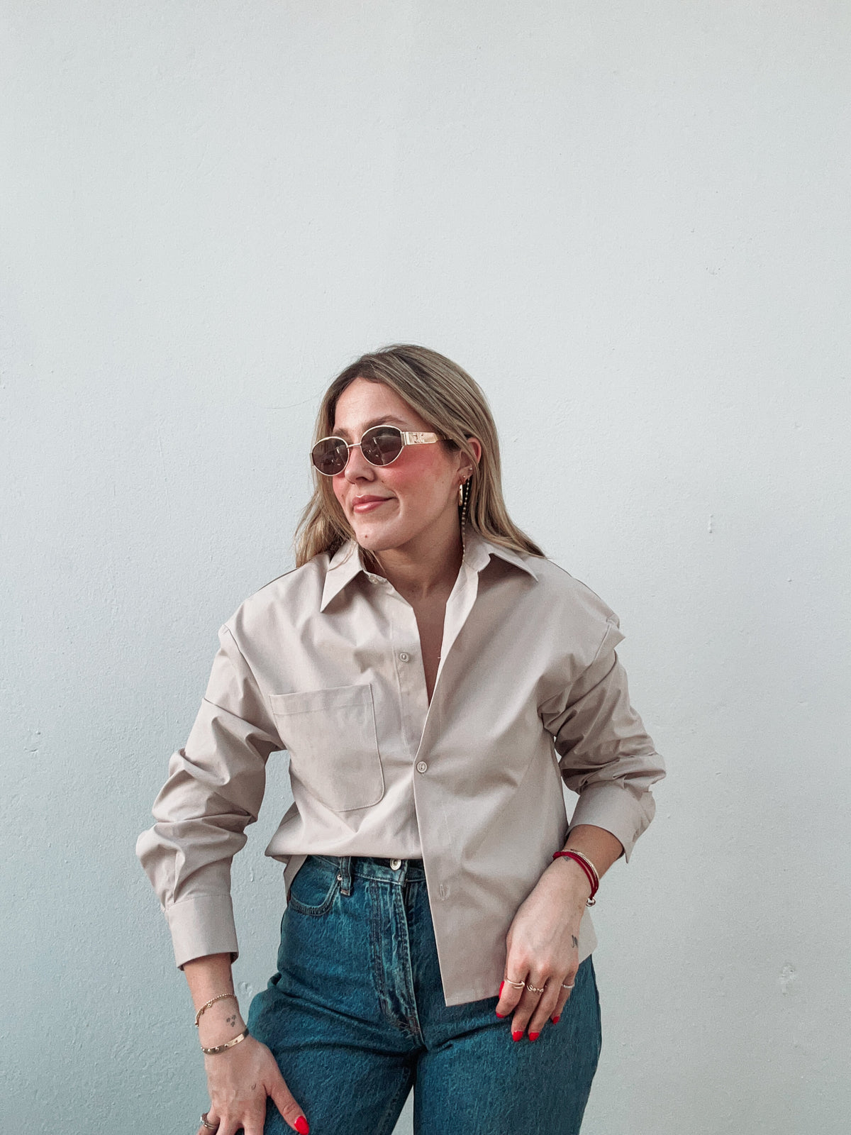 Sand Button Up Blouse – Shop Oli Oli