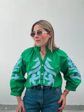 Emerald & Blue Top
