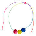 Splash Rainbow Elastic Gumball Necklace