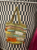 Lime, Gold & Yellow Metallic Medium Tote