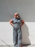 Navy Stripe Jumpsuit