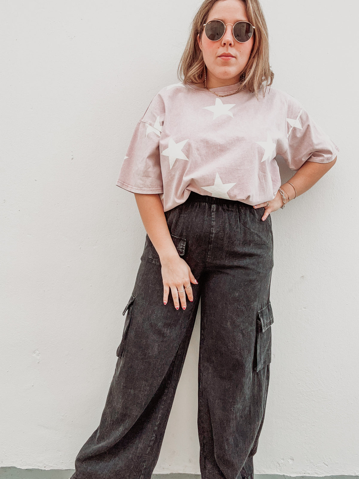 Black Washed Pants