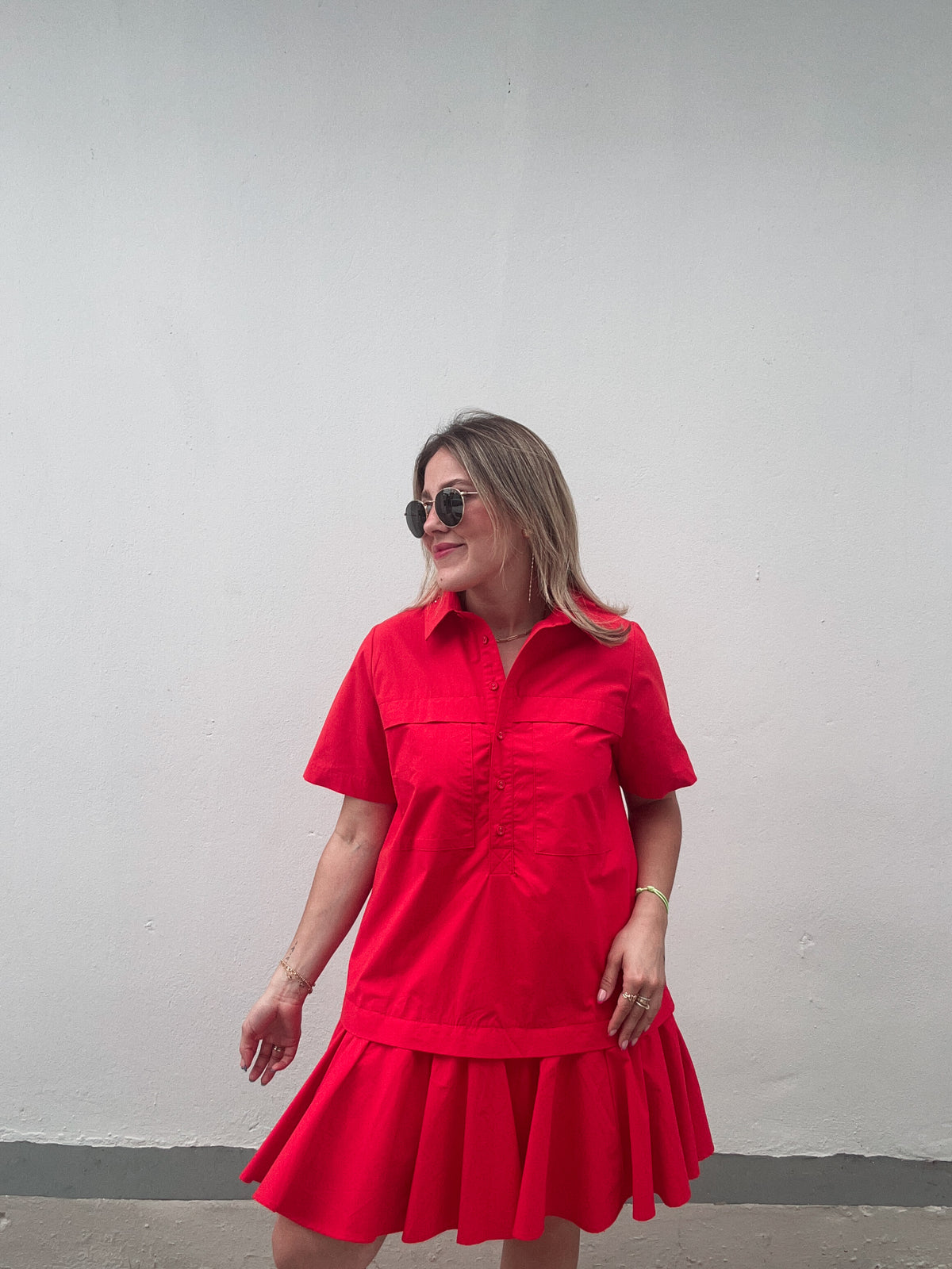 Tomato Red Easy Dress