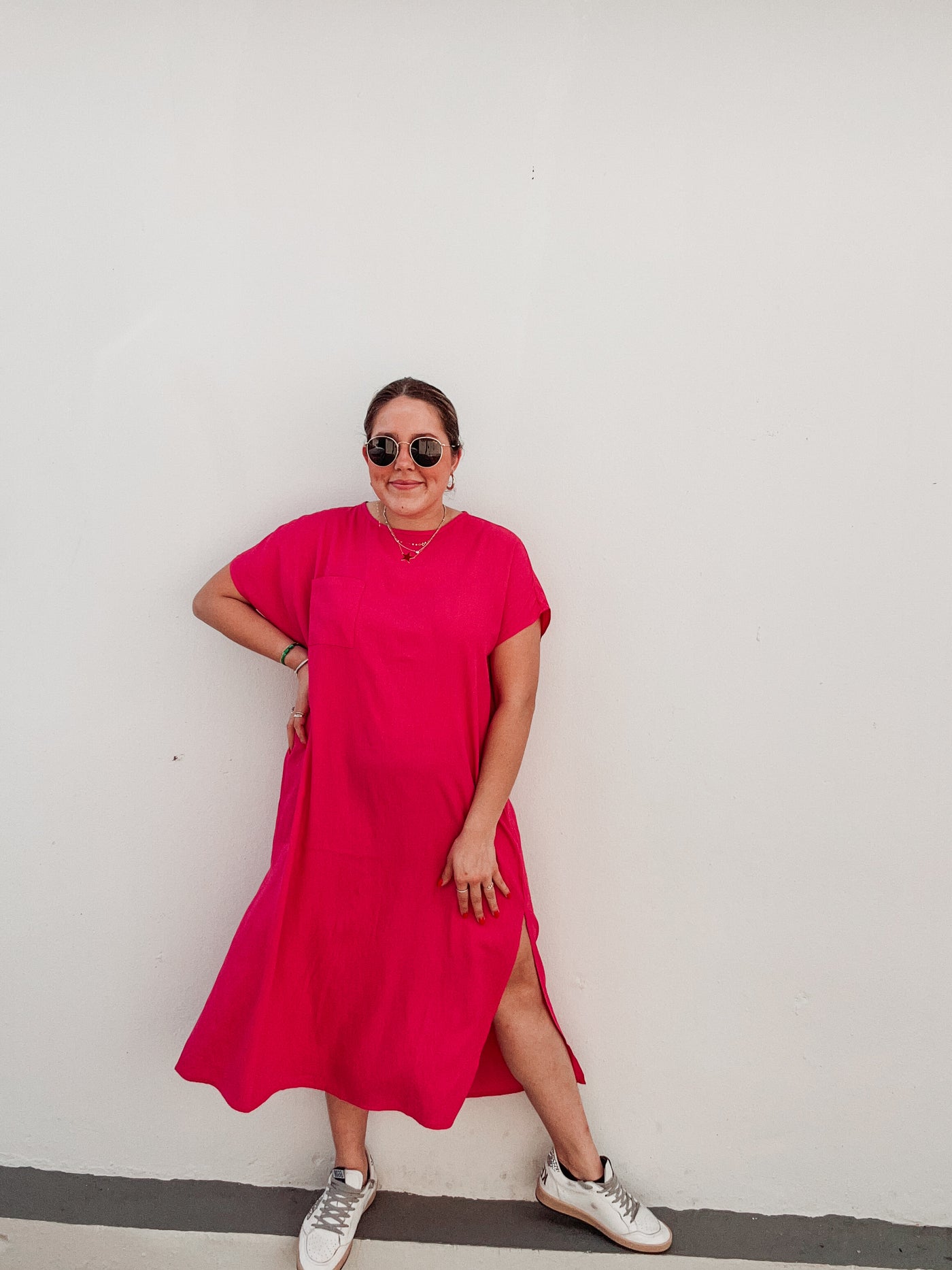 hot pink tunic dress In A Tizzy Tunic Dress Hot Orchid