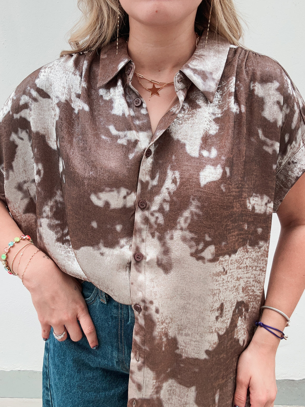 Sand Shimmer Top